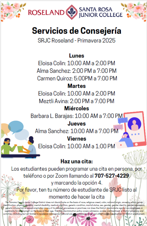 EMLS Non-Credit Counseling Spanish