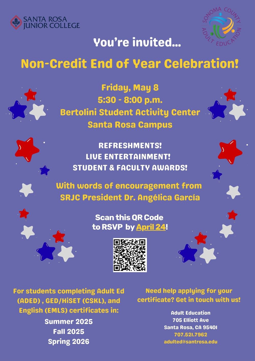 Non-Credit End of Year Celebration